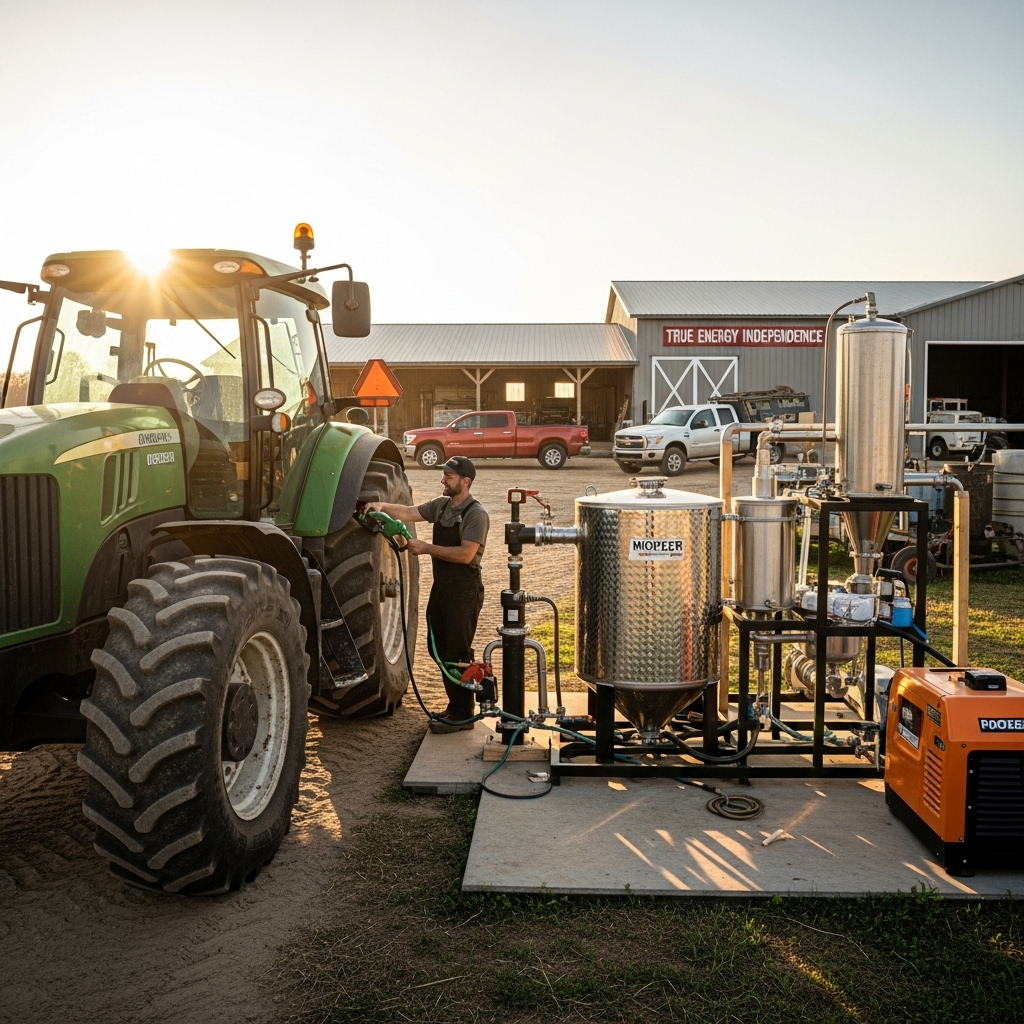 Achieve True Energy Independence: Imagine fueling your tractors, trucks, and generators with diesel produced from your own waste. You’re no longer at the mercy of volatile fuel prices. You control your energy source because you create it.[10]
