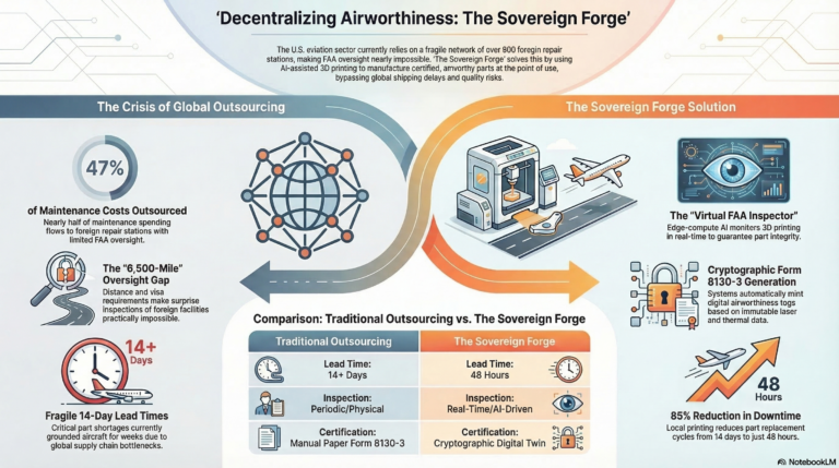 Point-of-Use Aerospace Manufacturing and The Sovereign Forge