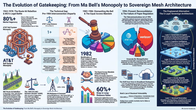 The Last-Mile Tollbooth: From Route 66 Truckers to Sovereign Meshes—Why Ma Bell Never Truly Died