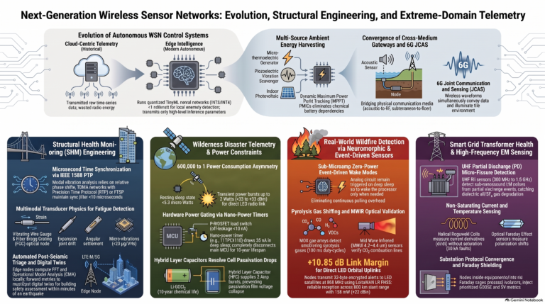 Executive Briefing: Architecture, Engineering Physics, and Domain Implementations of Modern Wireless Sensor Networks (WSNs) and Edge IoT Systems
